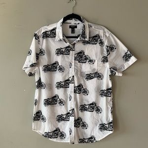 Men’s Motorcycle Print Shirt